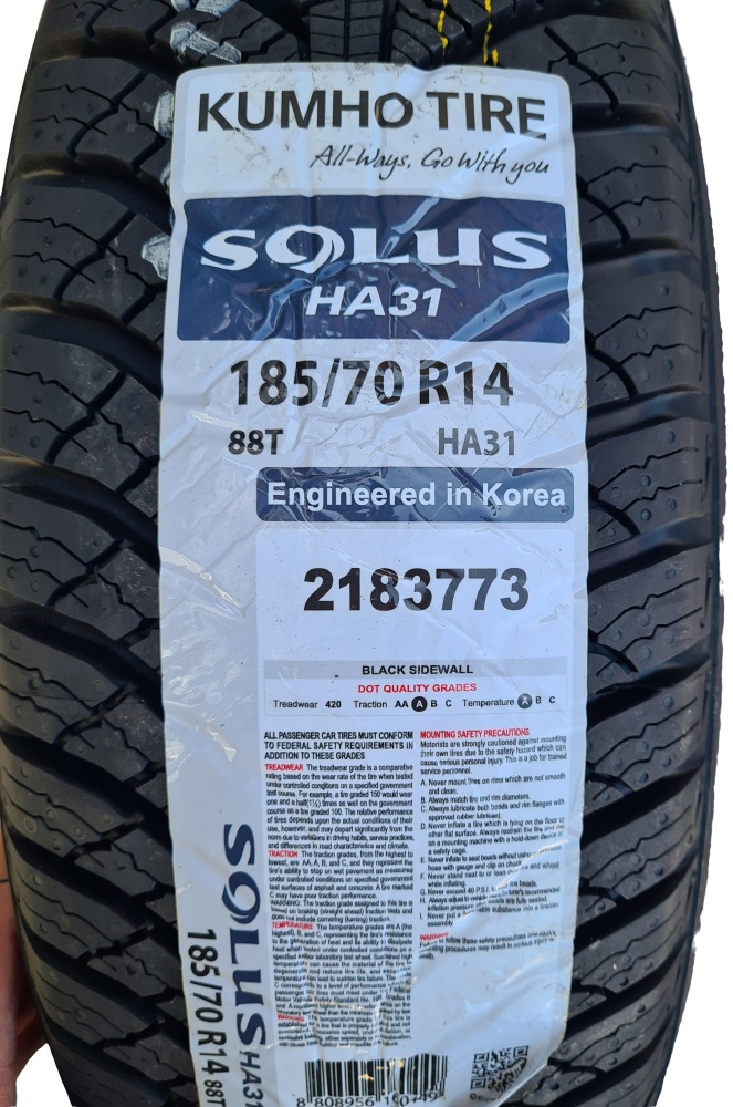 KUMHO SOLUS HS61 185/70 R14